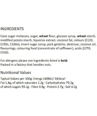 Liquorice Cream Rock Sweets Gift Jar - Buy Online on GoSupps.com