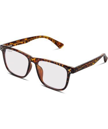Buy SMOODER Computer Glasses AMPERE - Stylish Blue Light Blocking Glasses for Men & Women - Classy Tortoise Design for Eye Comfort - Buy Online on GoSupps.com