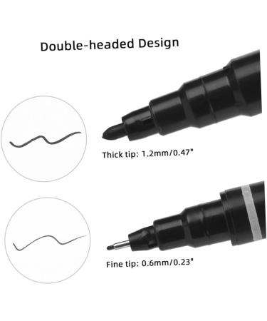 Didiseaon 6pcs Eyebrow Pen Eyebrow Pen Multifunctional Tattoos Pen Pen Accessories Make up 13.9x1.8cm Black - Buy Online on GoSupps.com