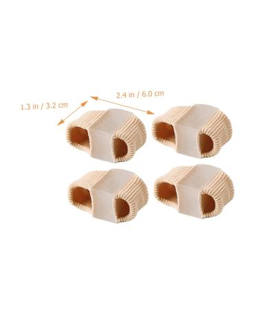 Marmerdo 4pcs Toe Separator Set - Adjustable Gel Straightener for Hammer Toe, Bunion Pad, and Toe Cushion - Double-Hole Toe Cover - Assorted Colors - 6X3.2CM - Buy Online on GoSupps.com