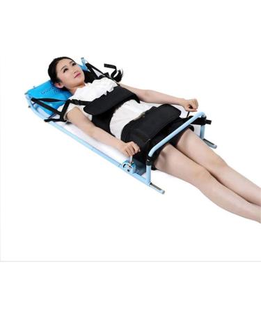 Lumbar swing portable foldable chiropractic lumbar vertebral traction stretching device to extend the cervical spine for home use to improve the maintenance