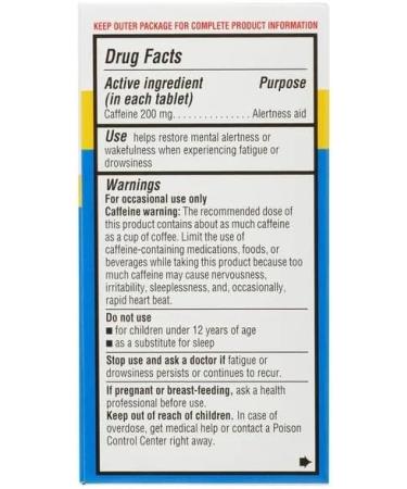 Buy ikj Caffeine Stay Awake Tablets 200mg - 80 Count | Fast International Shipping - Buy Online on GoSupps.com