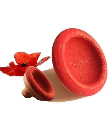 Aker Fassi Maroc Moroccan Lipstick & Blush - Natural Cosmetics Poppy Petals & Pomegranate Easy Application Quick Drying Moroccan Heritage - Biodegradable and All-Natural - Buy Online on GoSupps.com