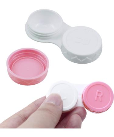 20PC Contact Lens Containers Set with Mirrors | Travel-Friendly Lens Cases in Green Blue Pink & Black | Ideal for Home & Travel - Buy Online on GoSupps.com