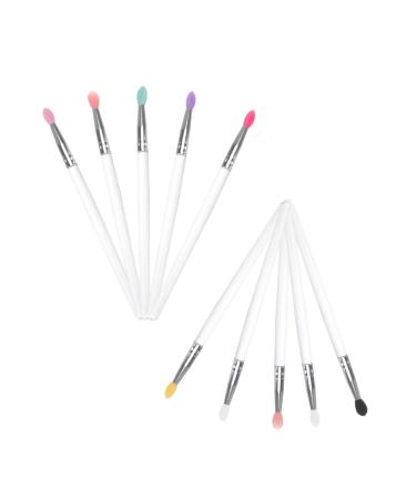 LALADEFIEE 10pcs Eye Shadow Brush Eyeliner Eye Smudge Brush Women Makeup Brush Eye Makeup Accessory