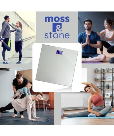 Moss and Stone Digital Body Weight Bathroom Scale - Smart Step-on Technology, Easy Read LCD, Up to 400 Pounds, Highly Accurate for Home - Perfect Digital Scale - Buy Online on GoSupps.com
