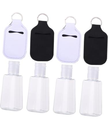 minkissy 4 Set Bottle Protective Bottle Refillable Bottle with Cover Empty Bottle Neoprene Portable White - Buy Online on GoSupps.com