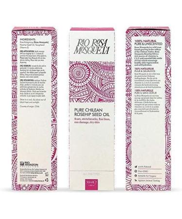 Rio Rosa Mosqueta Oil 50ml - Organic Rosehip Seed Oil for Skin Repair (1-Pack) - Buy Online on GoSupps.com