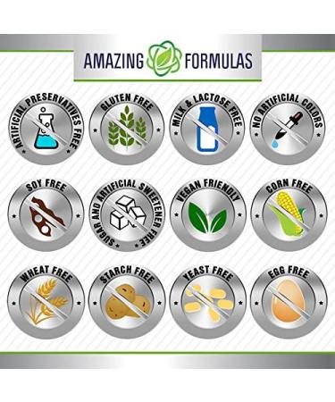 Amazing Formulas Red Yeast Rice 600mg + CoQ-10 50mg | 120 Vegetarian Capsules - Buy Online on GoSupps.com