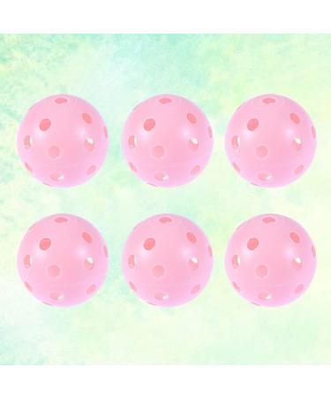 6pcs Abaodam Pink Plastic Golf Training Balls for Swing & Putting Practice - Buy Online on GoSupps.com