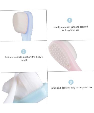 Minkissy 6-Pack Soft Baby Toothbrushes - Manual Tongue Cleaners for Kids | Safe Gentle Oral Care - Buy Online on GoSupps.com