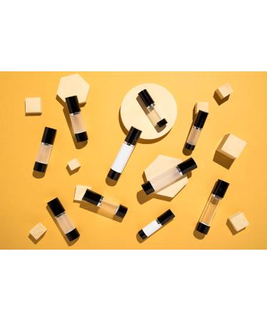 Luxe Airless Bottle 15 ML - Frosted & Glossy Black for Optimal Product Preservation | International Shipping Available - Buy Online on GoSupps.com