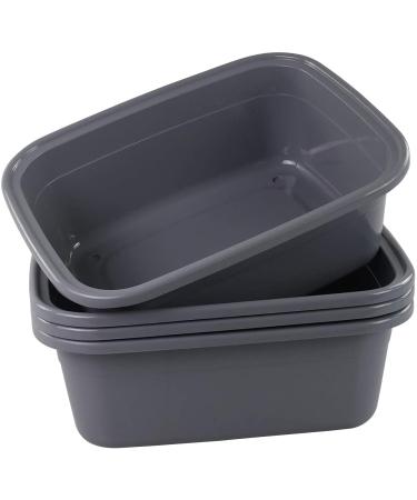 Perfect Stix 8 Quart Rectangular Plastic Wash Basins - 5 Pack Graphite - Buy Online on GoSupps.com