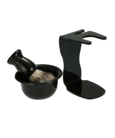 Buy Zerodeko 2pcs Shaving Bowl & Brush Holder Set - Black Shaving Cup & Stand for Bristles Razor - Perfect for Men s Grooming - Buy Online on GoSupps.com
