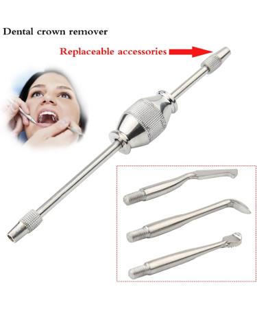 IKSVMSIS Dental Crown Remover - Automatic Stainless Steel Bridge & Crown Remover with 3 Tips for Dentists & Labs - Buy Online on GoSupps.com