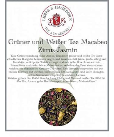 Lerbs & Hagedorn Macabeo Green and White Tea 1 kg - Citrus Jasmin