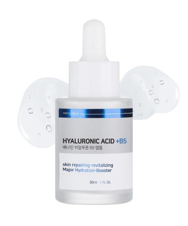 Venamine Pure Hyaluronic Acid with Vitamin B5 Serum for Face Anti-Aging Anti Wrinkle korean skin care hyaluronic acid serum for face skin repairing revitalizing Booster face serum 30ml 1 Oz