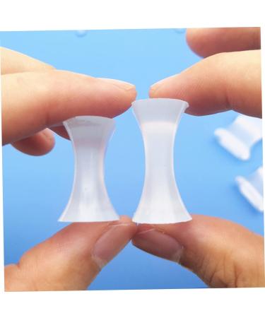 2 Pairs Silicone Toe Separators for Overlapping Toes - H-shaped Toe Spacers for Valgus Correction - White 2.5x2.5cm - Buy Online on GoSupps.com