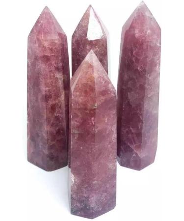120G-200G Raw Natural Strawberry Crystals Quartz Point 1pc HOMEZHOU (Size : 1PC 160G-175G) - Buy Online on GoSupps.com