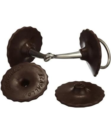 Acavallo Unisex's Brown Bit Guards One Size One Size Brown - Buy Online on GoSupps.com