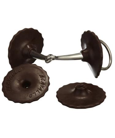 Acavallo Unisex's Brown Bit Guards One Size One Size Brown - Buy Online on GoSupps.com