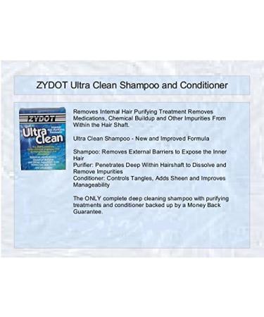  CPUK TRADING Next Day ZYDOT Ultra Clean KLEAN Detoxifying Shampoo and Conditioner for Hair Follicles - Buy Online on GoSupps.com