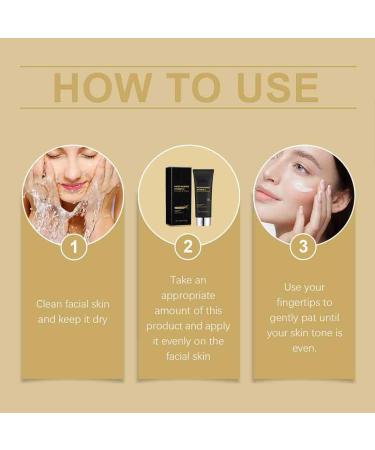 Niacinamide Vitamin C Skin Cream | Hydrating Makeup Cream for All Skin Types | Non-Sticky Bare Makeup - Buy Online on GoSupps.com