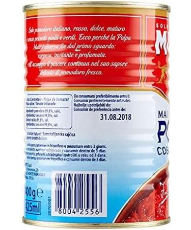 Mutti Polpa Finely Chopped Tomatoes 400g - Premium quality Italian tomatoes - Buy Online on GoSupps.com