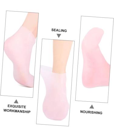 Ipetboom 1 Set Hydrating Sock Gloves Gems Kit Cracked Heels Socks Sokcs Healing Gloves Dead Skin Socks Spa Gloves Moisturizing Gloves Exfoliating Socks Elasticity Gel Pink - Buy Online on GoSupps.com