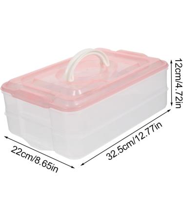 Healvian Handle Deviled with Double Carrier Preservation Storage Kitchen Eggs Stack-able Holder re-usable - Buy Online on GoSupps.com