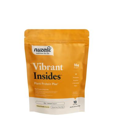 Nuzest Protein Plus | Vibrant Insides | Vanilla | Gut Health Digestion and Immune Support | Vitamins and Minerals | 8.8oz/ 250g (10 Servings)