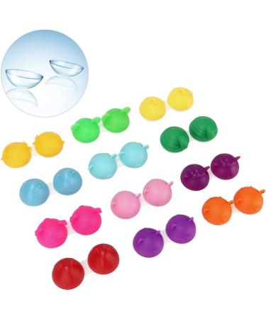 Cyrank Cute Animal Contact Lens Container - 12 Portable Mini Travel Storage Boxes for Eye Contact Lenses - Buy Online on GoSupps.com