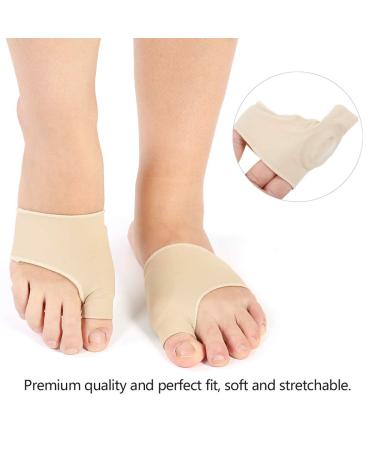 Silicone Bunion Corrector Kit - Pain Relief for Hallux Valgus - Protector Sleeves & Separator Toe Sock (S) - Buy Online on GoSupps.com