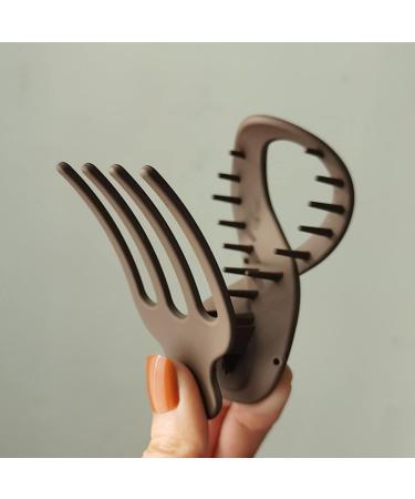 Buy French Hair Clips for Women | Large Matte Hairpin Set for Thick & Thin Hair - Elegant Accessories in Brown Blue Purple & Gray - Buy Online on GoSupps.com