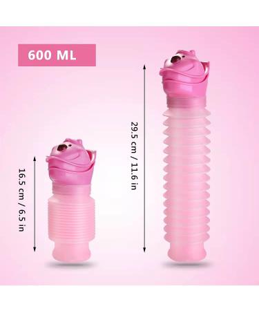 Portable Shrinkable Potty for Toddler Training - Pink Urinal for Boys, Kids, Adults - Ideal for Car Travel and Camping - Buy Online on GoSupps.com