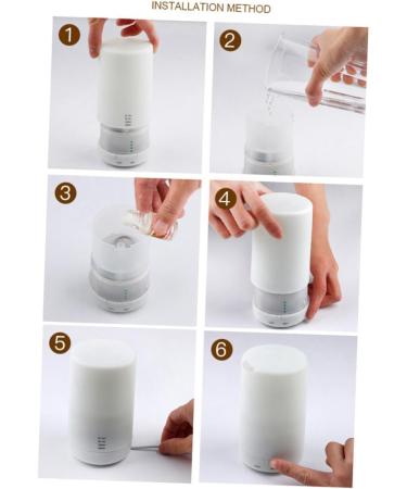 Buy White Aromatherapy Diffuser - Mini Humidifier & USB Essential Oil Diffuser for Home | International Shipping - Buy Online on GoSupps.com