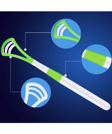 NALCY 10-Piece Plastic Tongue Scraper Set | Safe & Comfortable Oral Care for Adults & Kids | Fresh Breath Tongue Cleaner - Buy Online on GoSupps.com