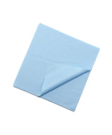 100 Pcs 8 x 8cm Jewelry Cleaning Cloths Brass Polishing Cloths Sterling Silver Polishing Cloths Metal Polishing Wipes Blue