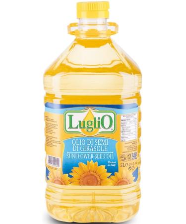 Sunflower Oil (5 Liter) Edible Oil Large Container I Frying Oil I Ideal for Cooking Roasts and Sal