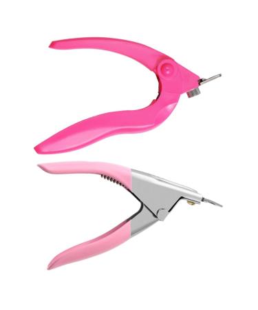 FOMIYES Toenail Trimmer 2pcs Pedicure Tools Manicure Tools Nail Tips Nail Care Tools ingrown toenail Tool Pedicure Clip Stainless Steel Nail Tip Trimmer U Shape Nail Clipper Slicer Gel