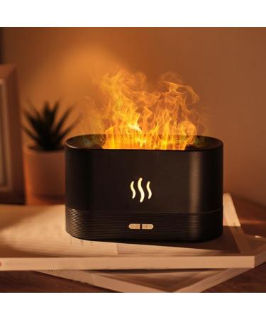 Colorful Flame Diffuser - Noiseless 7-Color Essential Oil Humidifier 180ml Upgraded Fire Design Auto Shut-Off for Home & Room - Buy Online on GoSupps.com