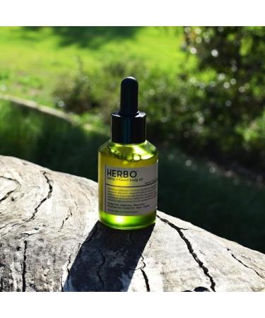 Herbo Hemp Moisturizing Body Oil - Organic After Shower Bath Oil for All Skin - Scented Cruelty-Free & Paraben-Free - 2 oz - Buy Online on GoSupps.com