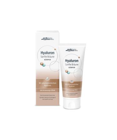 Hyaluron gentle tan body care 200ml for an even soft tanning effect without strip formation for a pleasant skin with a pleasant fragrance absorbs quickly and does not grease.200 ml (1 Pack)