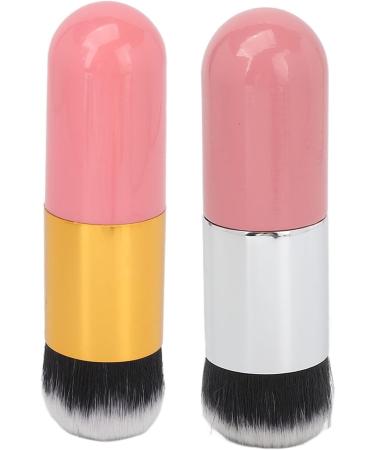 Liquid Brush Skinfriendly Wooden Handle Dense Hair Round Head Makeup Brush Strong Powder Grip for Travel Use - Buy Online on GoSupps.com