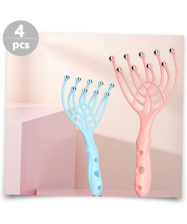 Magiclulu 4-Piece Head Massager - Steel Balls Scalp Relaxation Tool for Stress Relief & Relaxation | Multifunctional Massage Claw - Buy Online on GoSupps.com