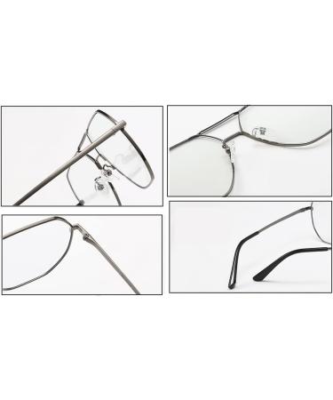 Riccie Multifocal Anti-Blue Light Glasses for Men | Retro Casual HD Readers | Presbyopia Solutions +1.0 to +3.0 - Buy Online on GoSupps.com