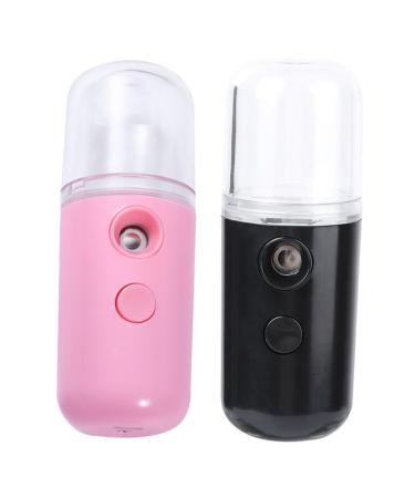 BIUDECO 2pcs Spray Hydrating Apparatus Face Sprayer Mist Facial Cleaner Face Steamer Skin Moistener Plastic
