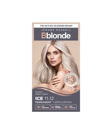 Jerome Russell Bblonde Ice Blonde Permanent Hair Colour Full Grey Coverage Hair Dye Kit for Pre-Lightened & Blonde Hair Ammonia Free Hair Dye with Brazil Nut oil