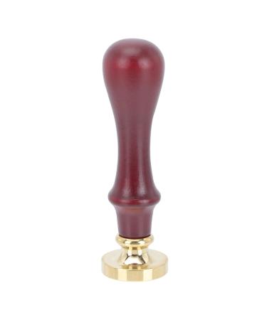 Beavorty Espresso Hand Tamper 1pc Dispensing Plate Tools for Wood Eye Makeup Pressing Seal Stamp Wooden 9x2.4cm Brown