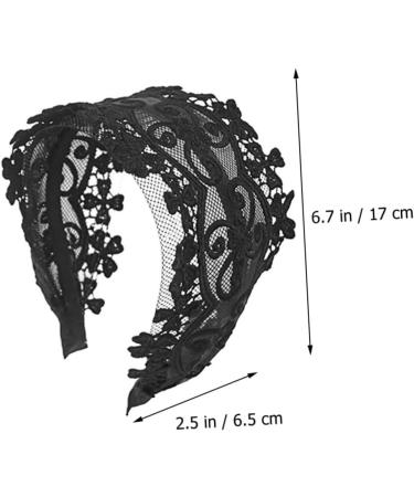 Beavorty boho head kerchief headbands lace black glitter headband fabric black lace headbands lace headbands for women headband with pearls lace headdress the fabric girl cloth Miss - Buy Online on GoSupps.com